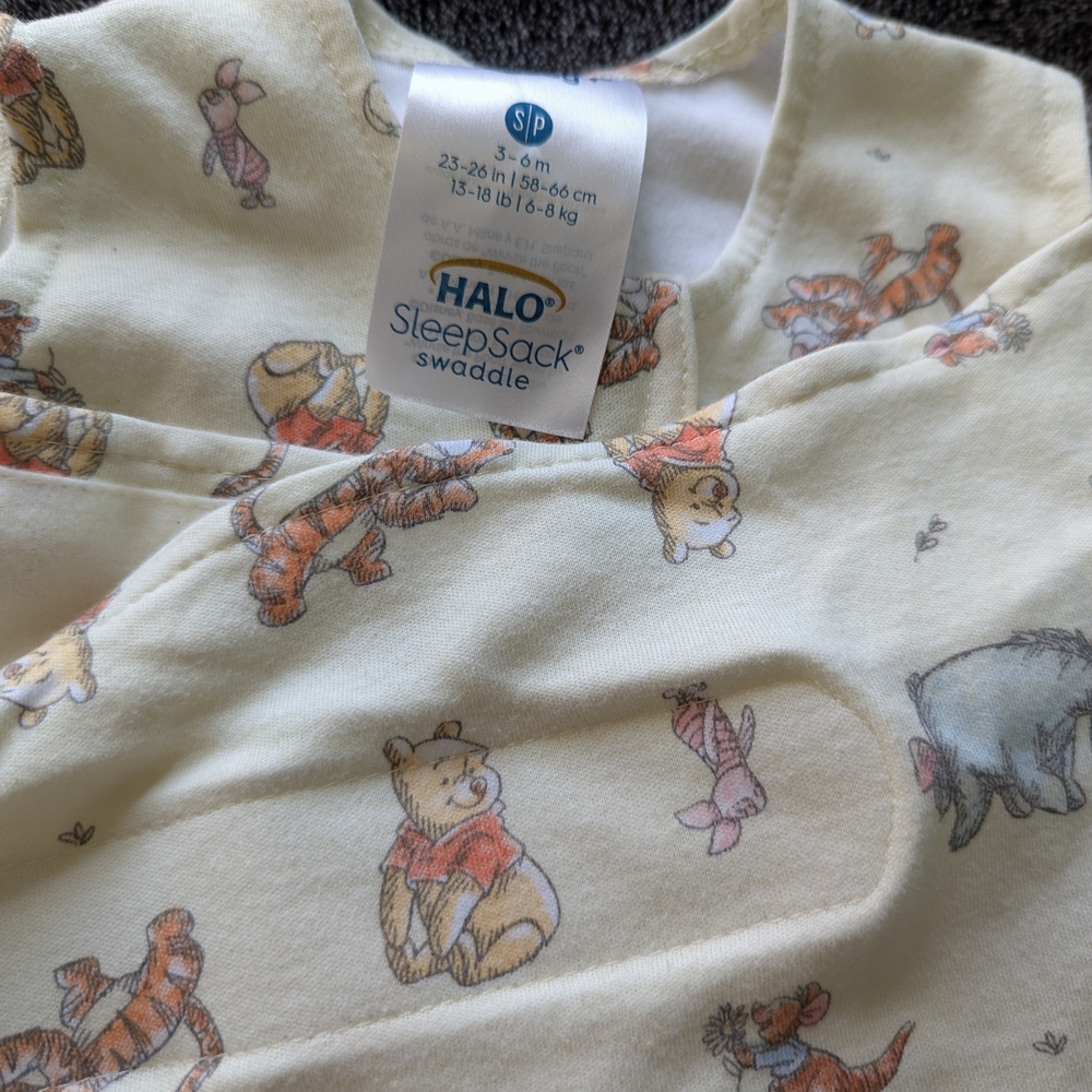 Halo SleepSack Swaddle with Winnie the Pooh Print